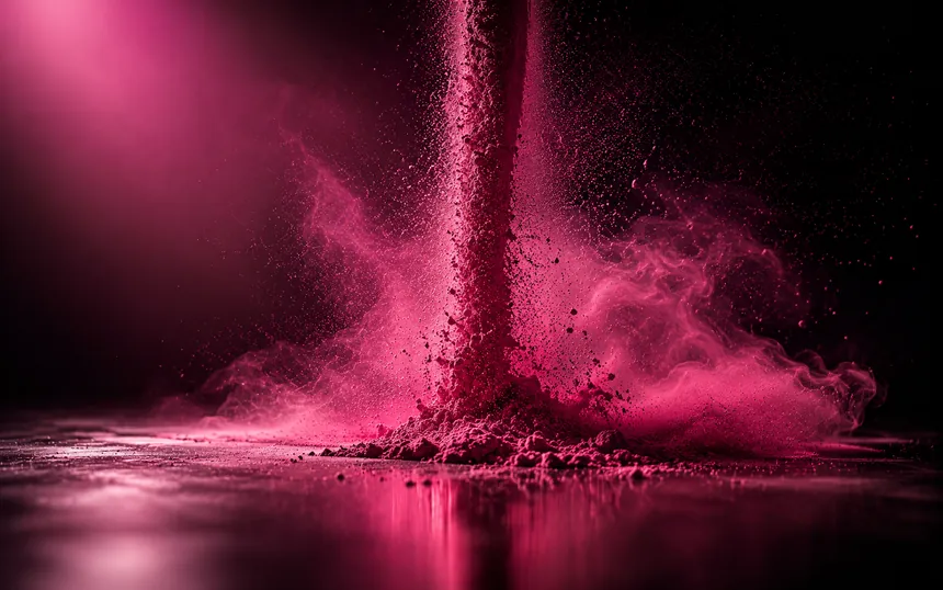 Peinture poudre en application